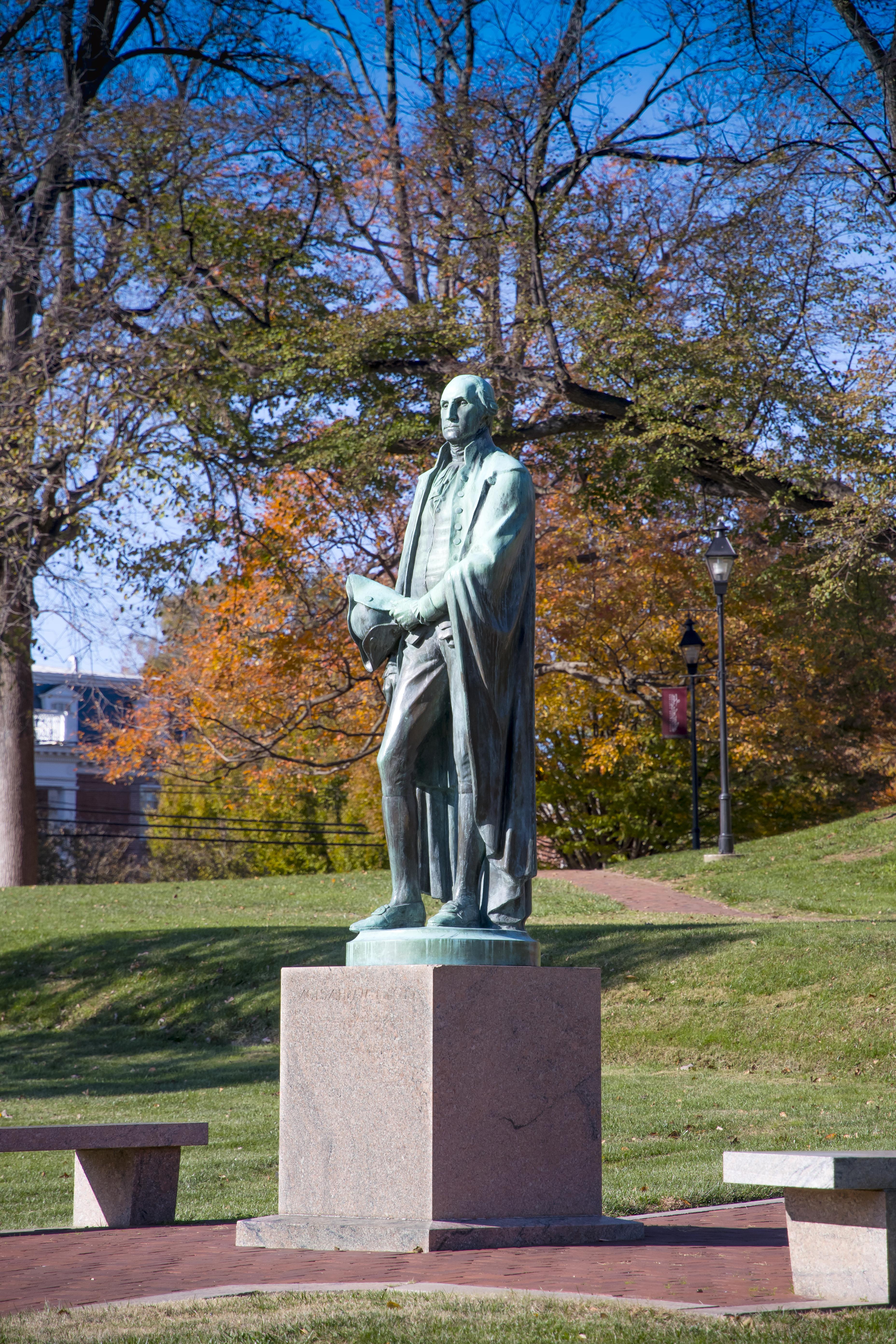 George Washington statue at Washington College